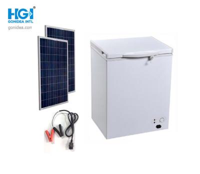 China Congelador con pilas 24V solar de Gonidea 150AH con la cerradura y la llave en venta