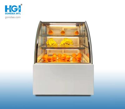 China Secop Compressor Glass Cabinet Ice Cream Cake Display Freezer Low Noise OEM R134a for sale