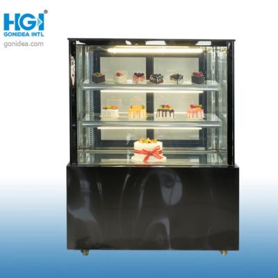 China ODM SASO Cake Display Showcase Glass Cabinet 260L for sale