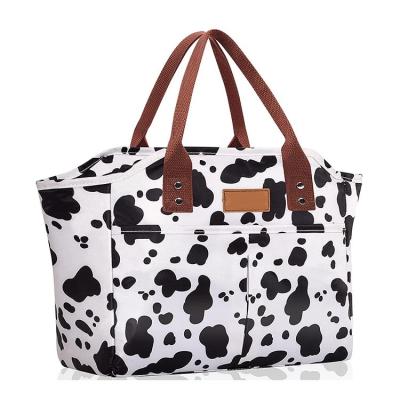 China Waterproof Promotional Insulated Canvas Tote Cooler Bag Thermal Lunch Cooler Bag Cotton for sale