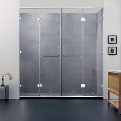 China Frameless Modern Folding Glass Shower Project Cheap Bath special cusomized door for sale