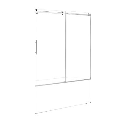 China Factory Directly Sale Frameless Tub Self Cleaning Tempered Glass Frameless Shower Doors for sale