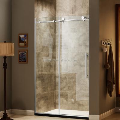 China Frameless Acrylic 10Mm Tempered Glass Shower Doors for sale