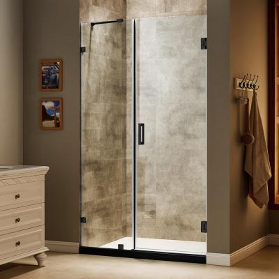 China Quiet Operation Straight Temporary Bubble 48 Inch Bronze Hinge Cheap Custom Shower Door for sale