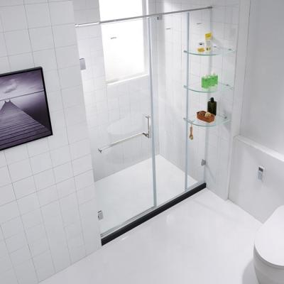 China With Sight Stainless Steel Frame Hinge Door Tempered Glass Shower Enclosure for sale