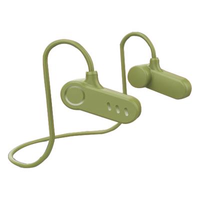 China Wireless Osteoconductivity Neckband Band Bone Conduction Earphone Headset Earbuds for sale