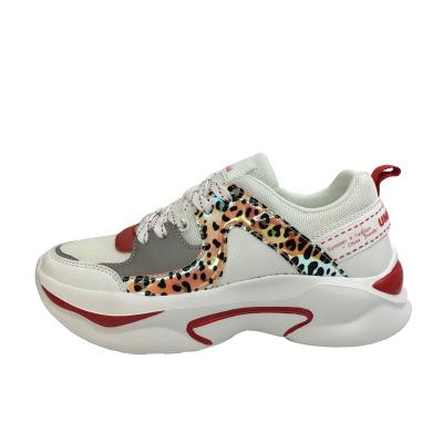 China High Quality Printing Chunky Sport Shoes Women Anti-odor Uniworld Vietnam Factory Leopard Fashion Sneakers for sale