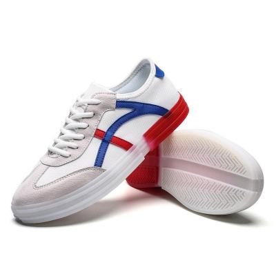 China Wholesale Anti-odor Customization White Men Stylish Canvas Shoes In China for sale