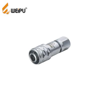 China WEIPU SF610 IP67 metal ribbon male-female cable connectors fast reciprocating power compatible for sale