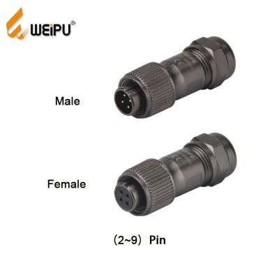 China Power Weipu connector ST1210/P 2 3 4 5 6 7 9 pin IP67 waterproof zinc metal male circular cable connector for sale