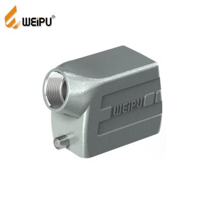 China Power WEIPU HA10B-PS-2B IP65 M20 metal hood preinsulated aluminum connector motor connector for sale