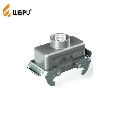 China WEIPU HA16B-PT-2L/W IP65 Welding Femal Male Waterproof Connectors 10 Wire British Heavy Duty Socket Power WEIPU 2 Amp Male Connector for sale