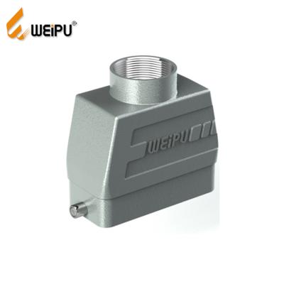 China WEIPU HA16B-PTH-2B IP65 M40 16 Power Top Entry Cowl 19 Pin Connector Automotive Connector for sale