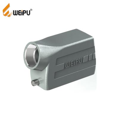 China WEIPU HA16B-PS-2B IP65 M32 power input side cover with integrated heavy cable gland power connector for robot for sale