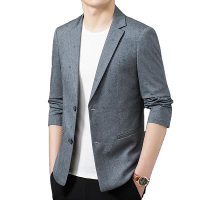 China Anti-wrinkle 2022 spring and summer high-end comfortable simple men's business casual suit for sale