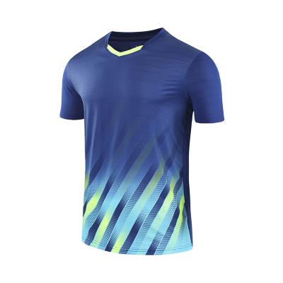 China School sports men and women sublimation badminton tank tops breathable high quality short sleeve sweatshirt for sale