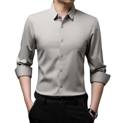 China Anti-pilling Casual Plain Factory Supplier Dyed 100% Cotton Button Up Latest Long Sleeve Fashion Design Mens Shirtpolo Shirts for sale