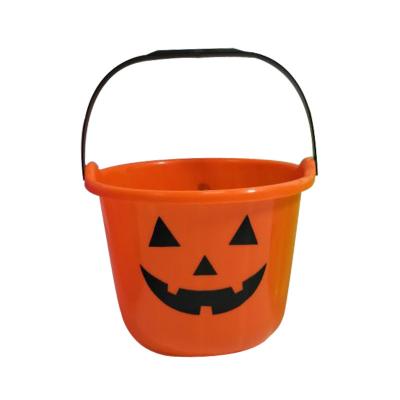 China PP Wholesale Plastic Halloween Pumpkin Candy Buckets for sale