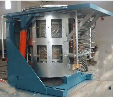 China Máquina de fusión por inducción de parada de emergencia 1-1000 kg/h Capacidad Horno de crisol de inducción en venta