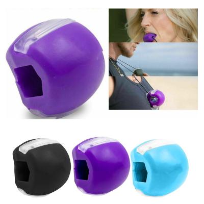 China Elastic Jaw Line Facial Muscle Training Ball Neck Jaw Exerciser Jaw Face Muscle Toning Exercise Ball Jaw Muscle Training for sale