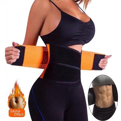 China Elastic Weight Loss Exercise Slimming Latex Waist Support Sweat Trimmer Belt Private Label Waist Trainer for sale