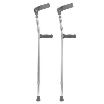 China Rehabilitation Therapy Supplies Properties Aluminum Alloy Height Adjustable Elbow Crutches Stable Disabled for sale