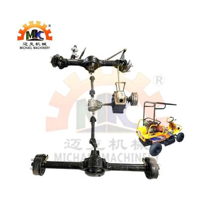 China Electric Vehicle Mini Car Agricultural Tractor Machinery Chassis Parts Front / Rear Wheel Drive Axle For 12hp Motor for sale