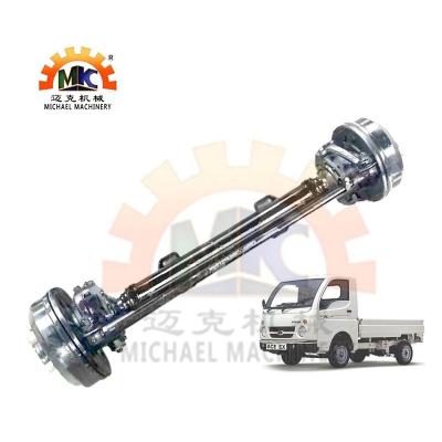 China 4X2 Front Steerable Wheel Small Mini Truck Steel Axle For Suzuki Carry With Oil Drum Brakes for sale