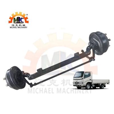 China Trailer Parts Customized Agricultural Trailer 2t Front Wheel Steer Axle With Oil Drum Brake for sale