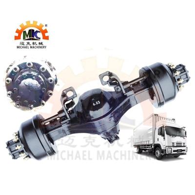 China Heavy Duty Steel 4x2 16TON FVR Truck 10ton Rear Wheel Differential Axle With 10x285.75 Wheel Stud Pattern for sale