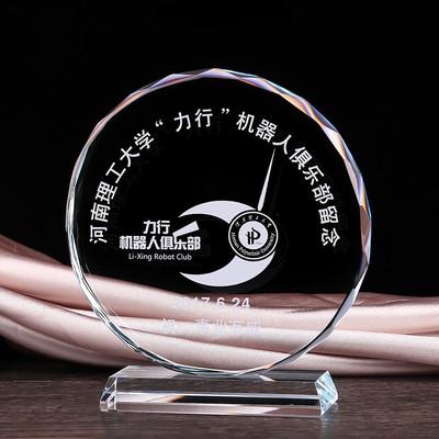 China new design Europe pujiang custom office souvenir gift souvenir gift trophy K9 cheap crystal bass trophy award custom logo UV acrylic crystal printing for sale