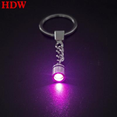 China Cheap Wholesale Colorful 3D Laser Lights LED Crystal Keychain Change Logo Crystal KeyChain Custom Car Keychain Custom Logo Led Flashlight Key Chain for sale