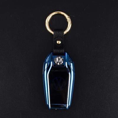 China New Design Car Logo LED Cigarette Lighter 2021 Metal Cigarette Lighter Custom Key Chain Lighter Wholesale USB Rechargeable Electronic Lighter for sale