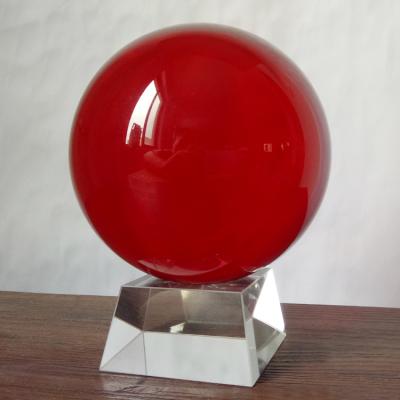 China Red Color 40mm (1.6 inch) China Fengshui Crystal Ball for sale