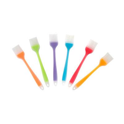 China Oil Viable Translucent Brush BBQ Silicone Tool Silicone Baking Brush for sale