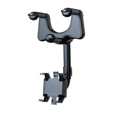 China Universal 360 Rotation Car Phone Holder Mobile Stand 360 Degree Rotating Auto Rear View Mirror Bracket Adjustable Phone Holder For Car for sale