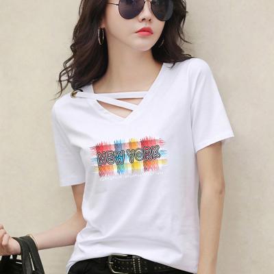 China New QUICK DRY autumn women's girl's girl's short sleeve casual drop shoulder fashion sports shirt printing for sale