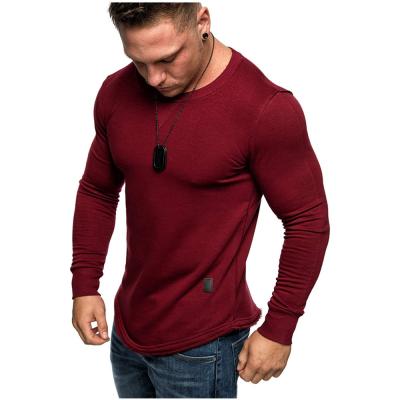 China Breathable Sports Black Casual Shirt Men's T-shirt Long Sleeve Style Men's Casual Shirt for sale