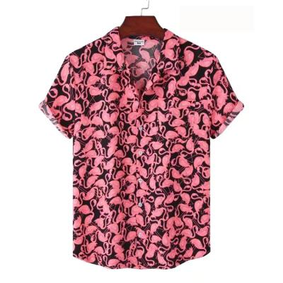 China Anti-pilling shirt men's short sleeve collar Chinese classicmen's shirts with pocketsplus size men's shirts for sale