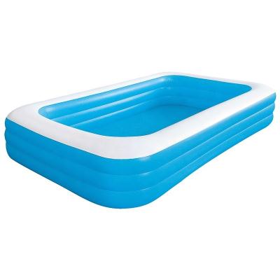 China 10184 JILONG POOL 2 RING RECTANGULAR swimming pool PVC inflatable swimming pool 305cm*183cm*56cm (120