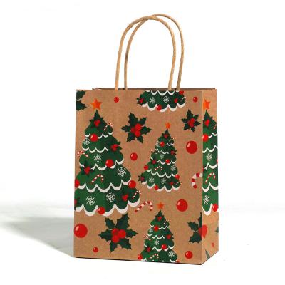 중국 New Design Recycle Small Craft Paper Christmas Gift Bag for Shopping 판매용