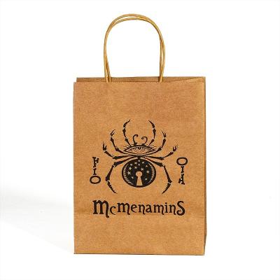 Κίνα bolsas blancas,paper bags bulk plain, kraft shopping paper bag custom print logo with twisted paper προς πώληση