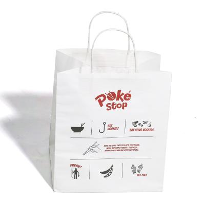 Chine paper bag white,white brown sacola kraft gift white shopping bags with handles medium à vendre