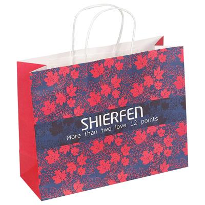 Κίνα Paper Bags Printed Logo with Handles Bulk,Wholesale Luxury Famous Brand Gift Custom Printed Shopping Paper Bag προς πώληση