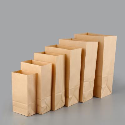 Cina Custom Cheap Food Packaging Brown Kraft Paper Bread Bag,Wholesale Accept Custom Greaseproof Food Paper Bag in vendita