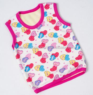 China China Factory Breathable Custom Thick Thermal Cotton Kids Hot Tank Top for sale