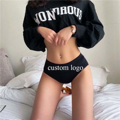 China Breathable OEM Logo Brand Women Cotton Briefs Custom Ladies Sexy Briefs for sale