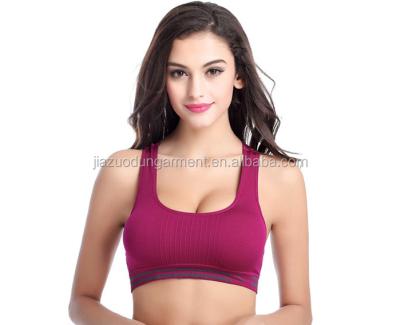 China Brand New Breathable Sexy Design Customize Your Own Bra Strapless Plain Sports Bralette Elastic Band Crop Top 90%Nylon 10%Spandex for sale