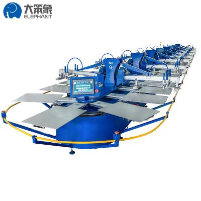 China Garment Shops Multi Oval Manual Colo Screen Printer T-shirt Automatic Screen Printing Machine for sale