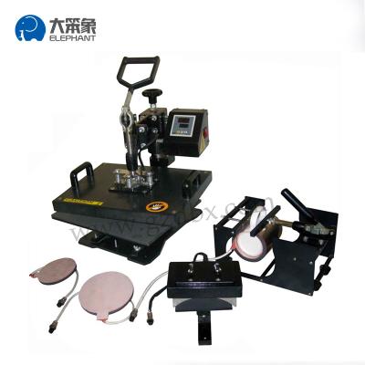 China Garment Shops Guangzhou Factory Selling 5 In 1 Combo Heat Press Machine Transfer Machine For Cup / Mug Te koop